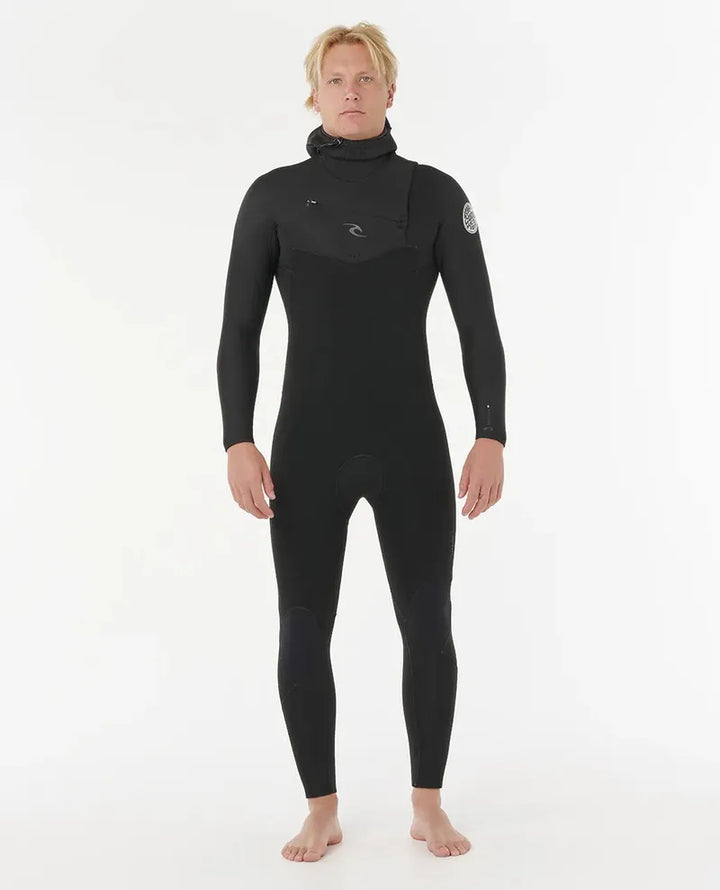 Rip Curl Herren Neoprenanzug Dawn Patrol 6/4mm Chestzip mit Hood - Black