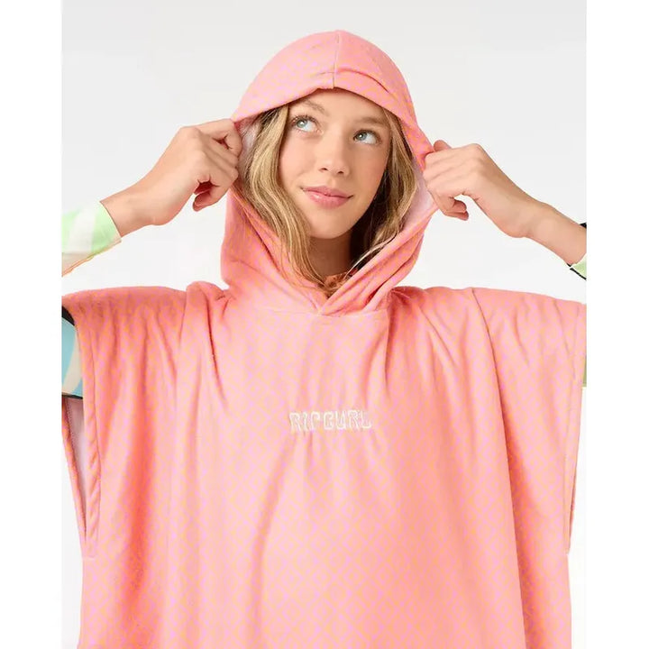 Rip Curl Kinder Poncho Mixed Hooded Towel - Mango