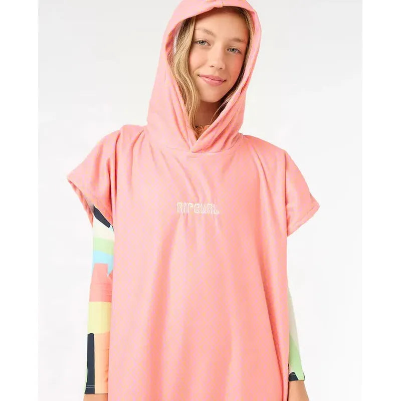 Rip Curl Kinder Poncho Mixed Hooded Towel - Mango