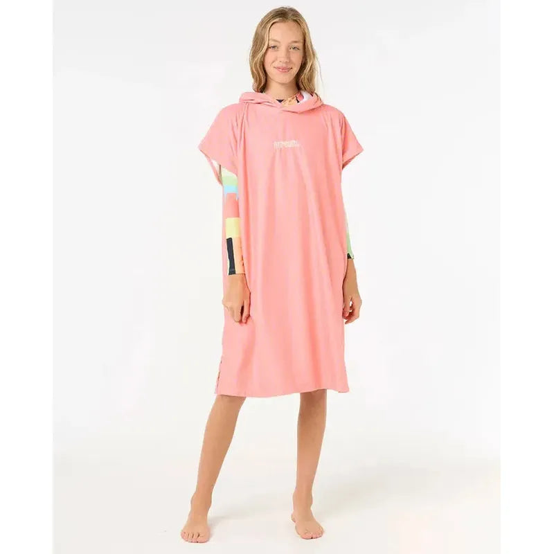 Rip Curl Kinder Poncho Mixed Hooded Towel - Mango