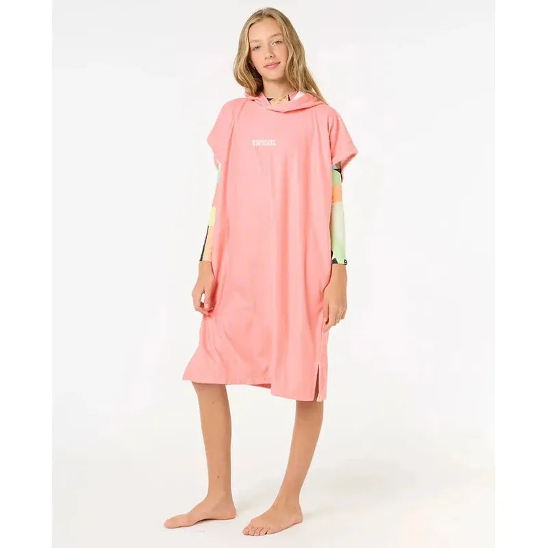 Rip Curl Kinder Poncho Mixed Hooded Towel - Mango