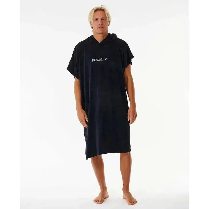 Rip Curl Poncho Brand Hooded Towel - Black/Grey