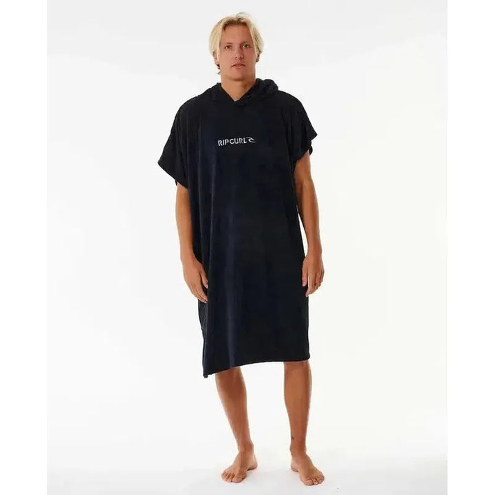 Rip Curl Poncho Brand Hooded Towel - Black/Grey