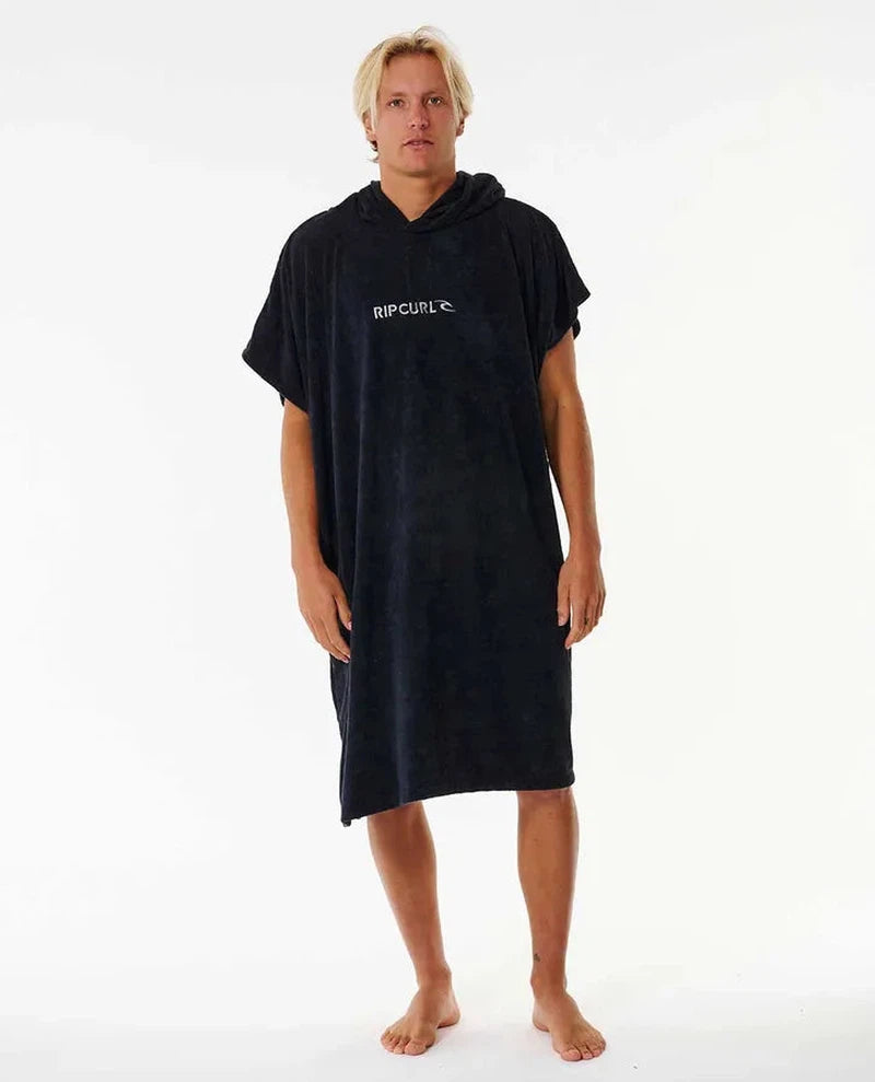 Rip Curl Poncho Brand Towel - Black/Grey