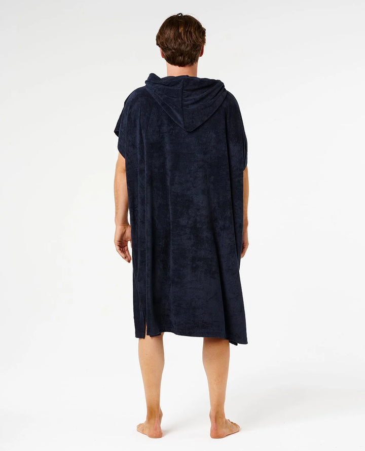 Rip Curl Poncho Classic Surf Hooded Towel- Black/Off White