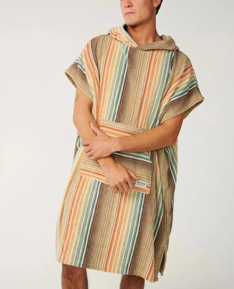 Rip Curl Poncho Classic Surf Hooded Towel - Khaki Sand