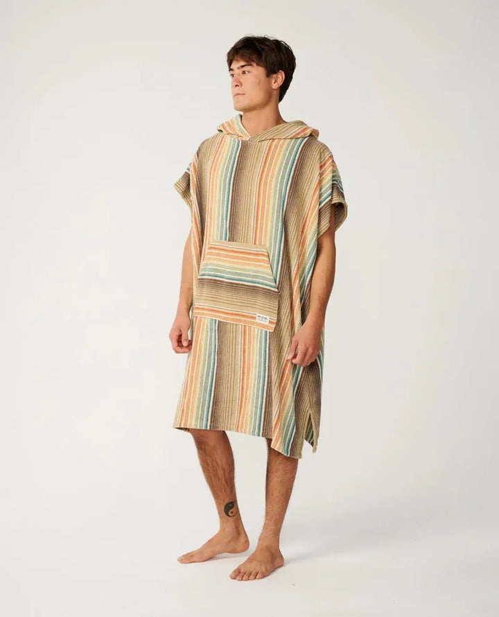 Rip Curl Poncho Classic Surf Hooded Towel - Khaki Sand