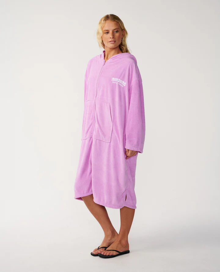 Rip Curl Poncho Classic Surf Zip Thru Hooded - Lilac