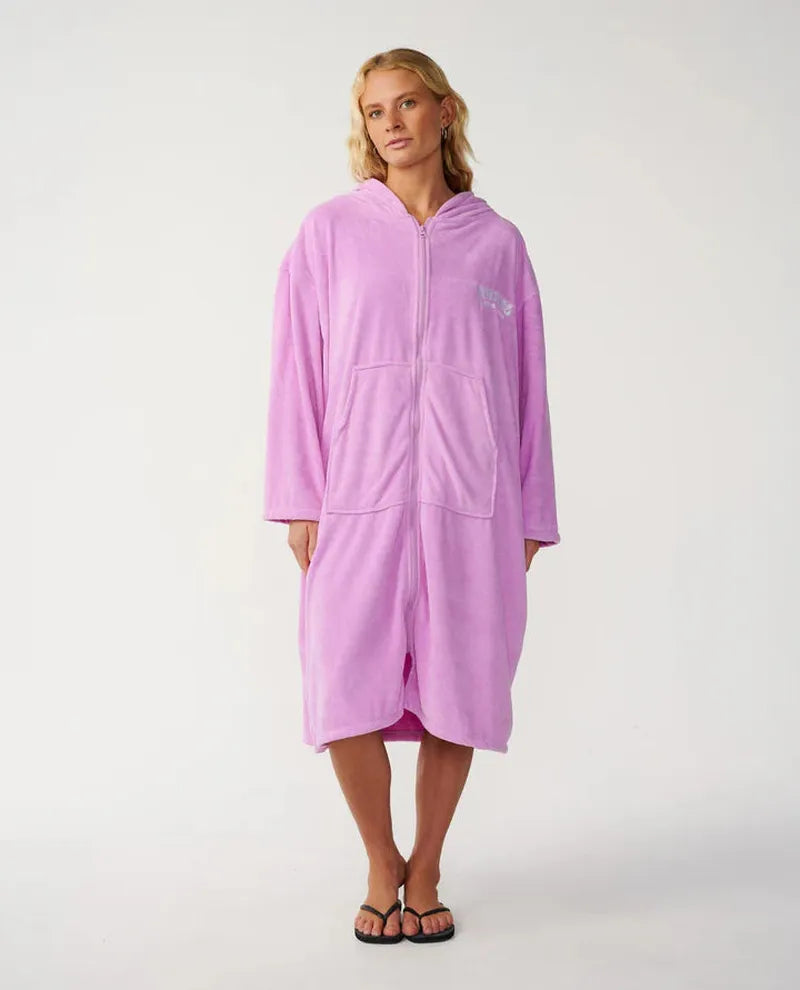 Rip Curl Poncho Classic Surf Zip Thru - Lilac