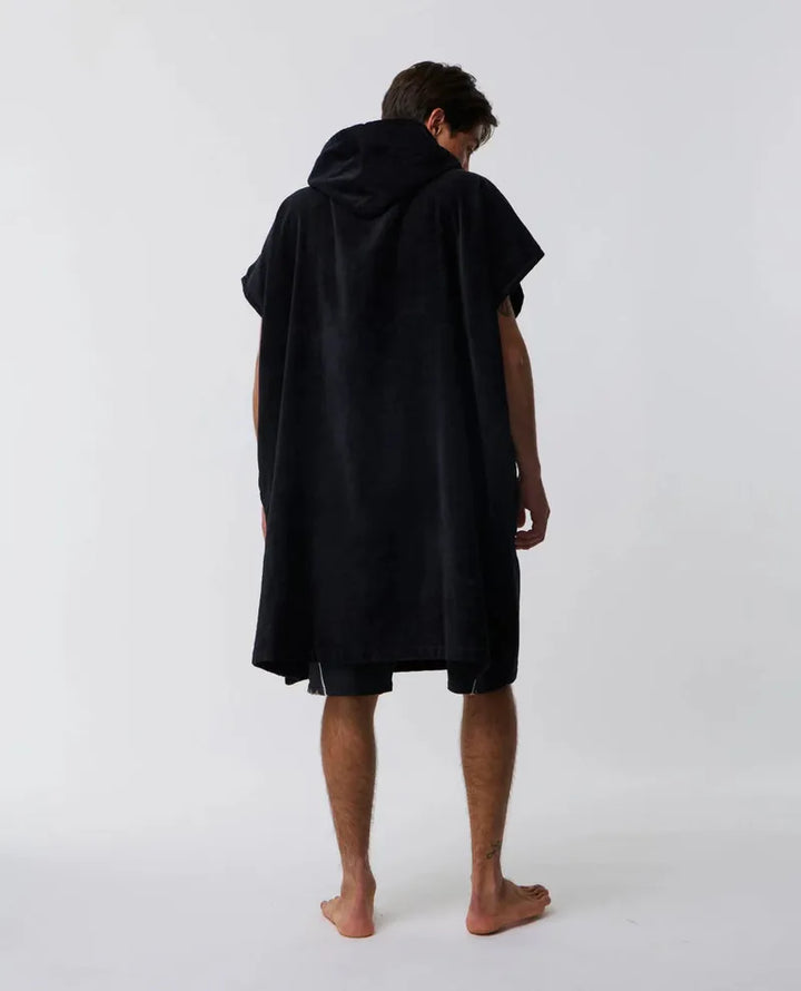 Rip Curl Poncho Logo Hooded Towel - Black