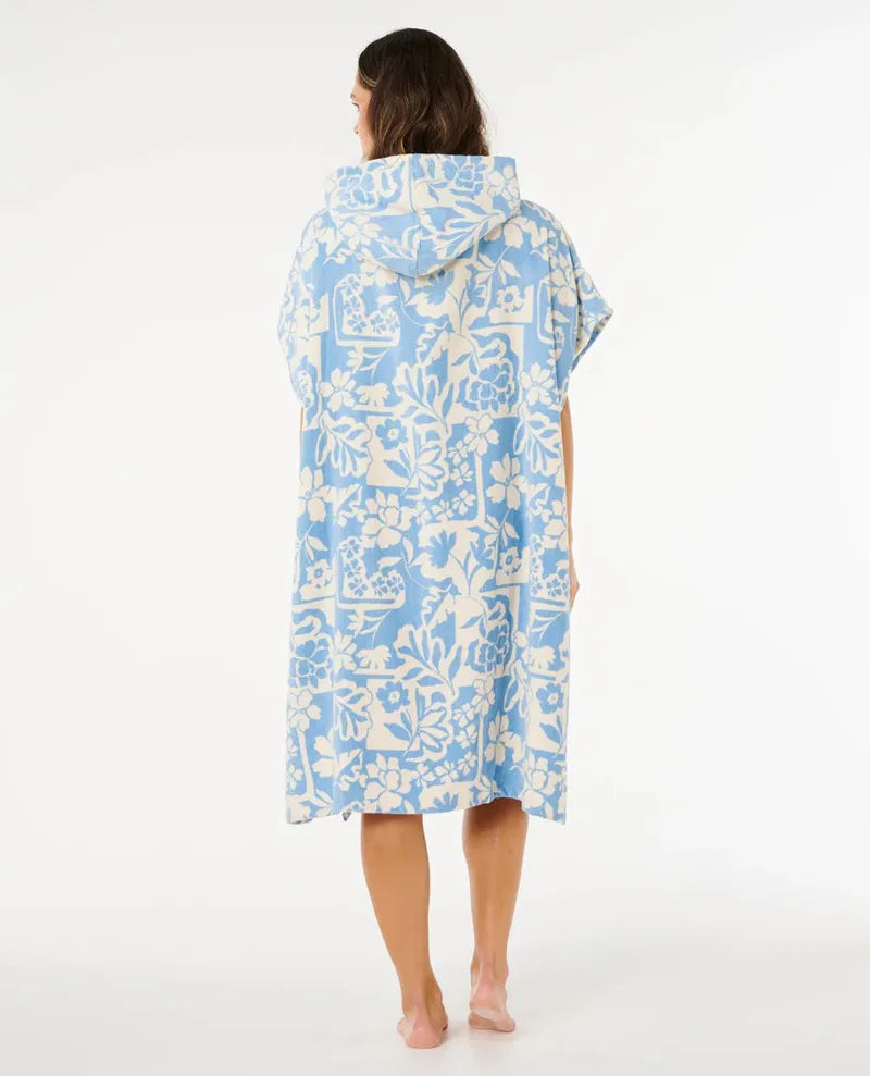 Rip Curl Poncho Mixed Hooded Towel - Blissful Blue