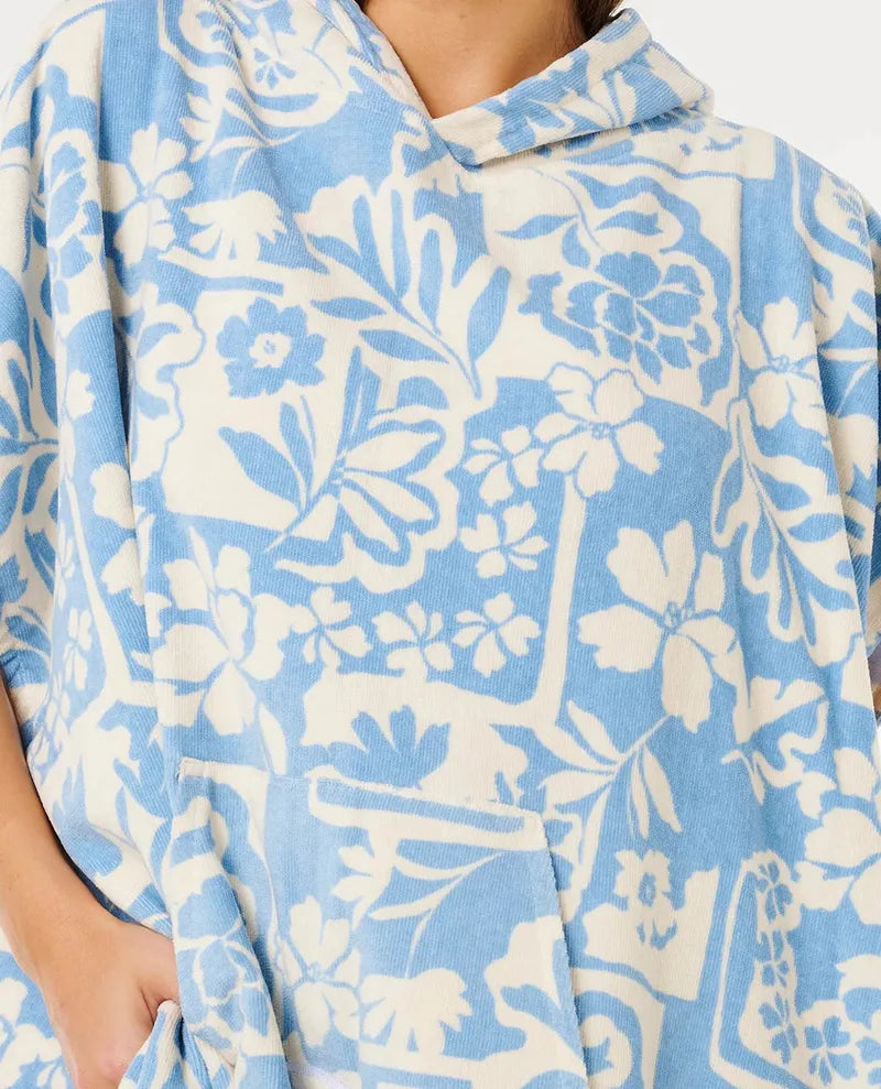 Rip Curl Poncho Mixed Hooded Towel - Blissful Blue