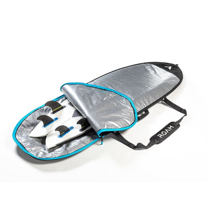 Roam Daylight Hybrid Fish Boardbag 5'4'' - silver/black/blue