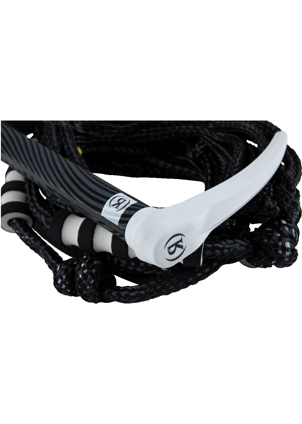 Ronix SILICONE STRETCH SURF ROPE WITH HANDLE - Black / White