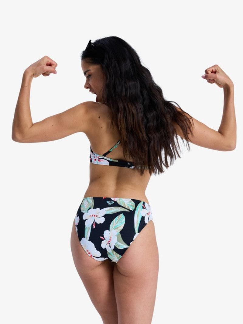 Roxy Bikini Bottom Essentials Hipster - Anthracite Spring Charming