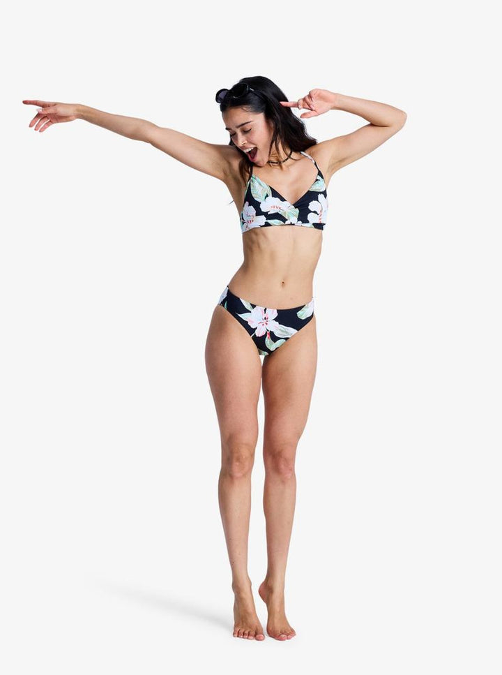 Roxy Bikini Bottom Essentials Hipster - Anthracite Spring Charming