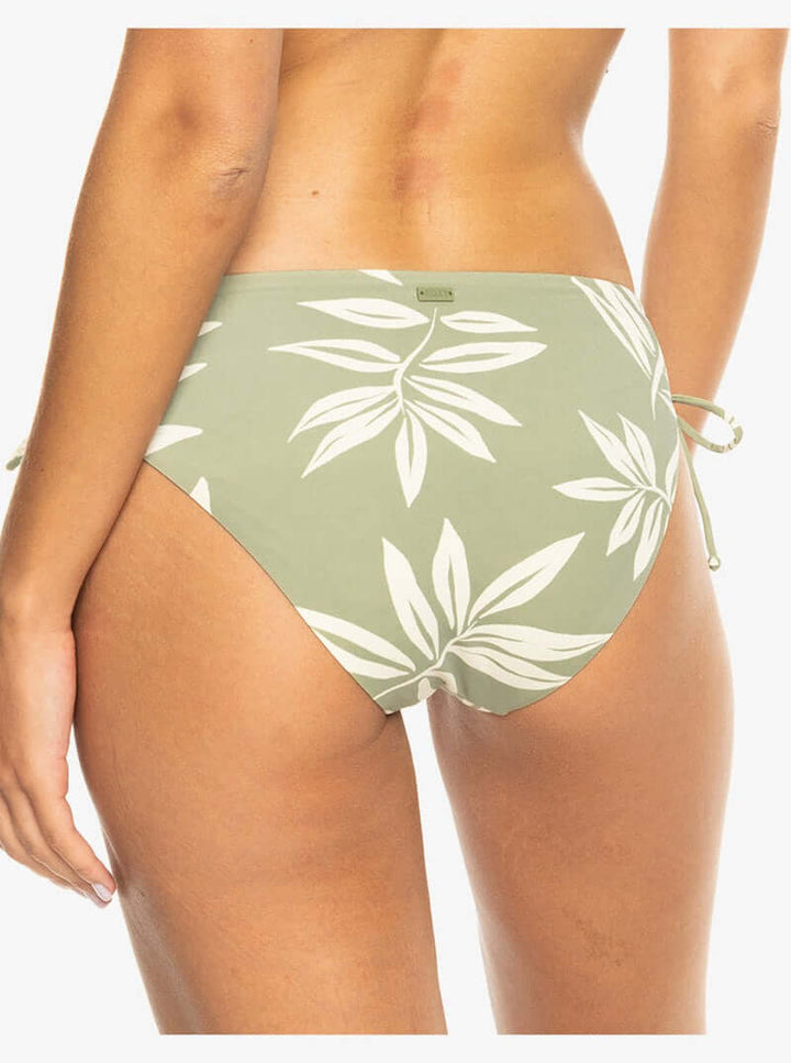 Roxy Bikini Bottom PT Beach Classics Hipster Ties - oil green leavin