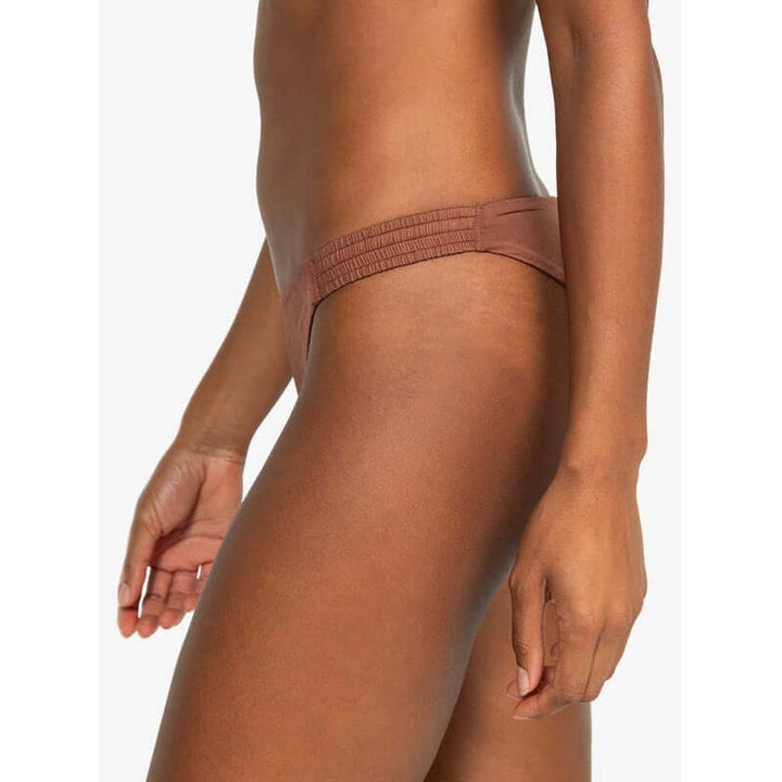 Roxy Bikini Bottom Silk Island Cheeky - Root Beer