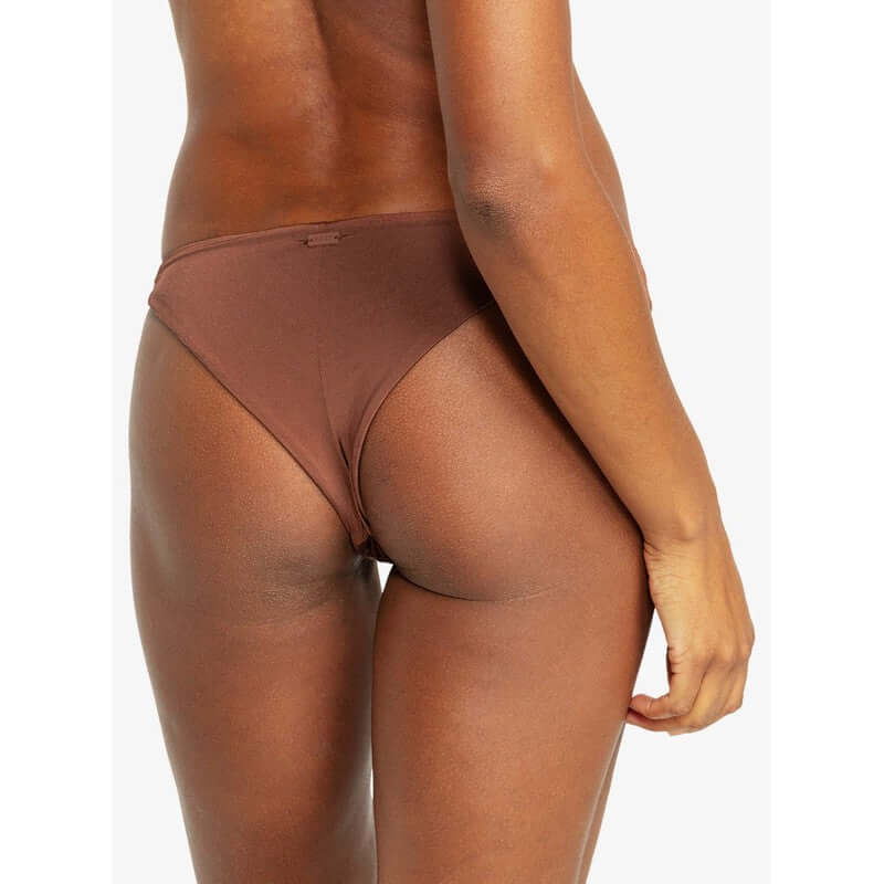 Roxy Bikini Bottom Silk Island Cheeky - Root Beer