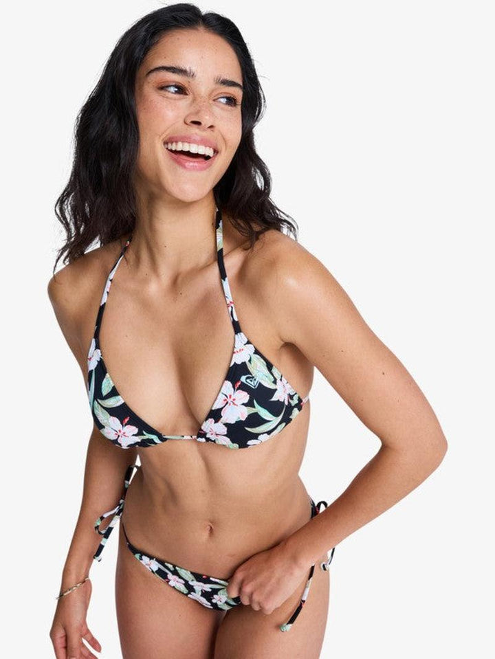 Roxy Bikini Top Pt Essentials Tiki Tri - Anthracite Spring Charming Sma