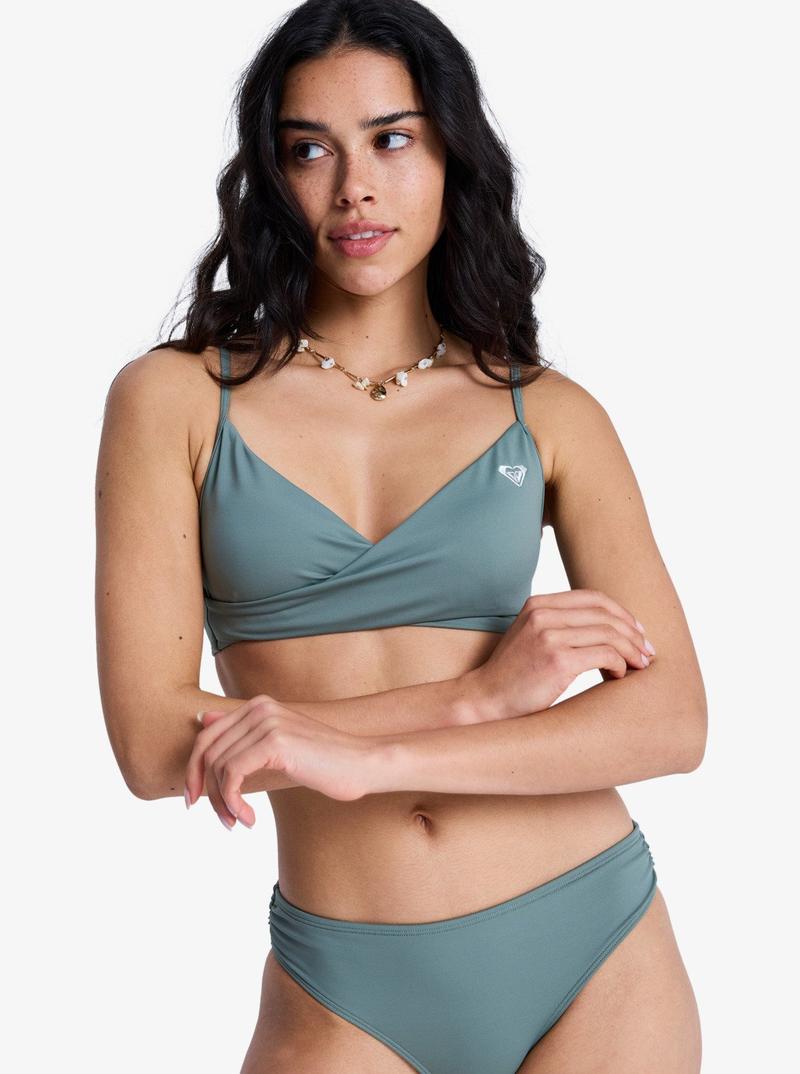 Roxy Bikini Top Solid Essentials Wrap Bra