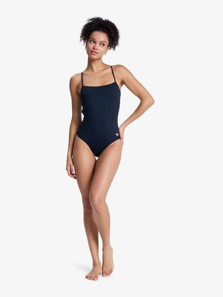 Roxy Damen Badeanzug Solid Essentials One Piece - Anthracite