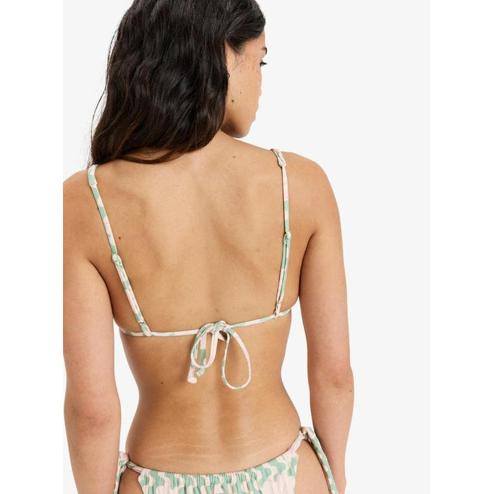 Roxy Damen Bikini Top Hibiscus Daze - Basil Party Waves Yw