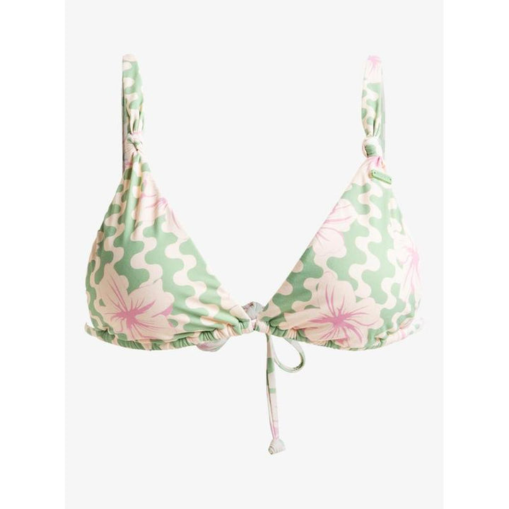 Roxy Damen Bikini Top Hibiscus Daze - Basil Party Waves Yw