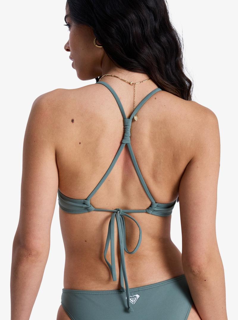 Roxy Damen Bikini Top Solid Essentials Athlete Triangle