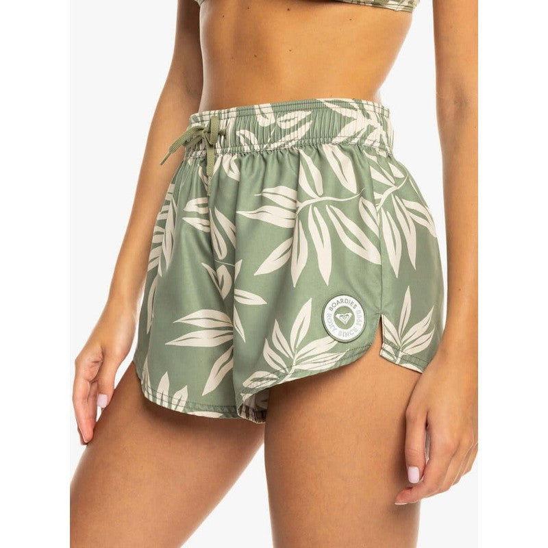 Roxy Damen Boardshorts No Bad Waves - Oil Green Lavin