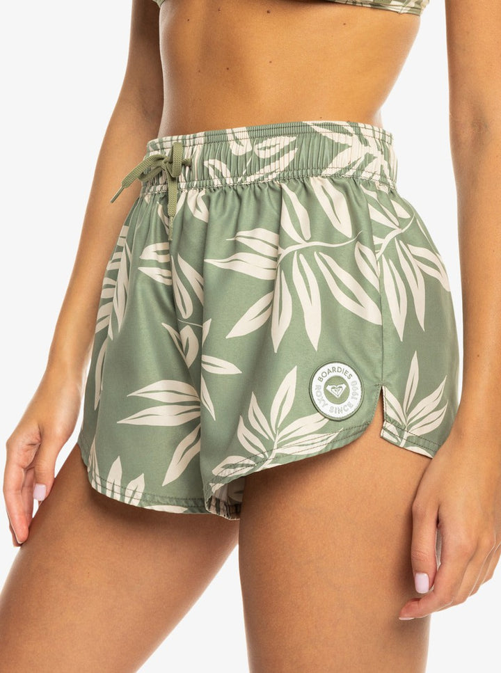 Roxy Damen Boardshorts No Bad Waves - Oil Green Lavin