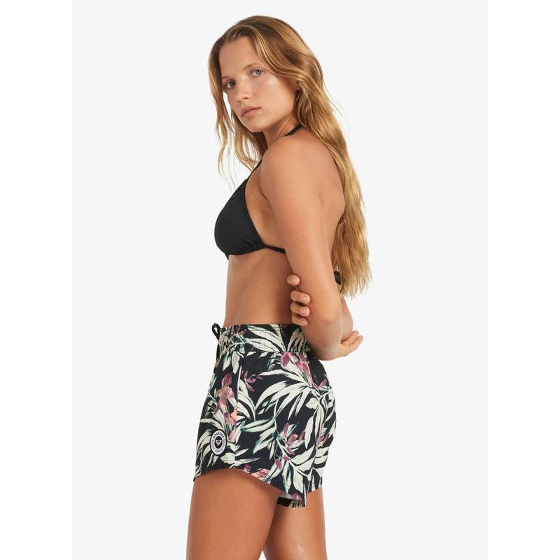 Roxy Damen Boardshorts No Bad Waves Printed - anthracite wind swept floral