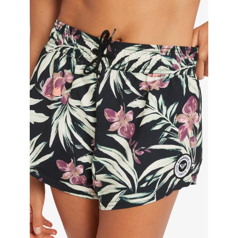 Roxy Damen Boardshorts No Bad Waves Printed - anthracite wind swept floral