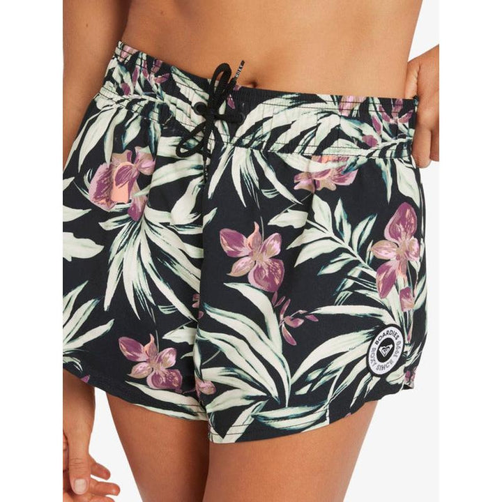 Roxy Damen Boardshorts No Bad Waves Printed - anthracite wind swept floral