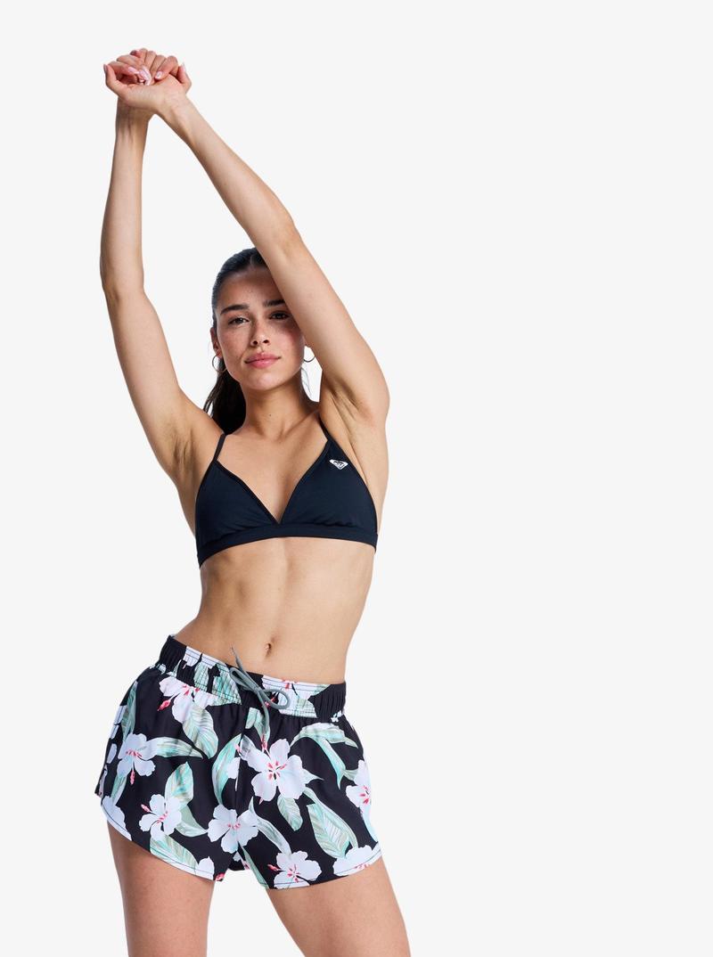 Roxy Damen Boardshorts No Bad Waves Prt Bsh - Anthracite Spring Charming