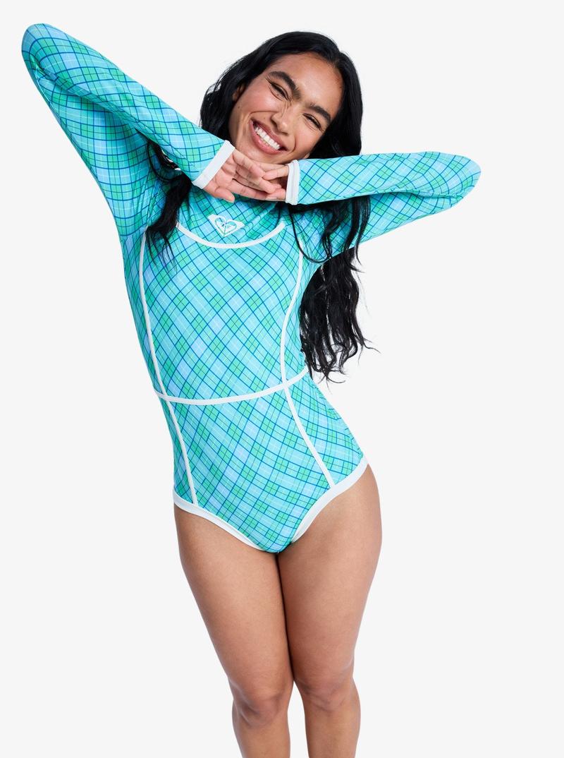 Roxy Damen Bodysuit Go Girl Surf - Katydid As if Plaid
