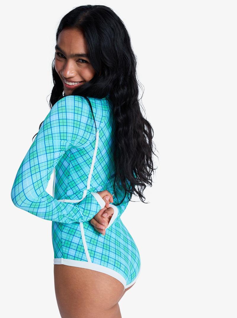 Roxy Damen Bodysuit Go Girl Surf - Katydid As if Plaid