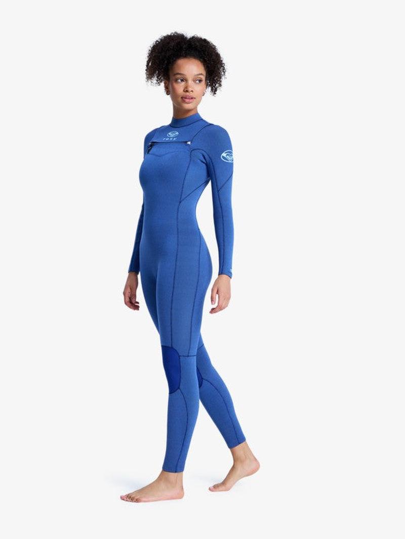 Roxy Damen Neoprenanzug 3/2mm Elite Xtra Stretch Frontzip - Blue Fog