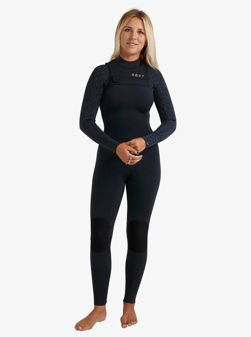 Roxy Damen Neoprenanzug 3/2mm Swell Series Chestzip - Animal Print