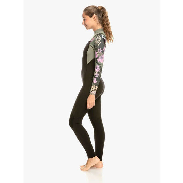 Roxy Damen Neoprenanzug Elite 3/2 Chestzip - Anthracite Classic Pro Surf