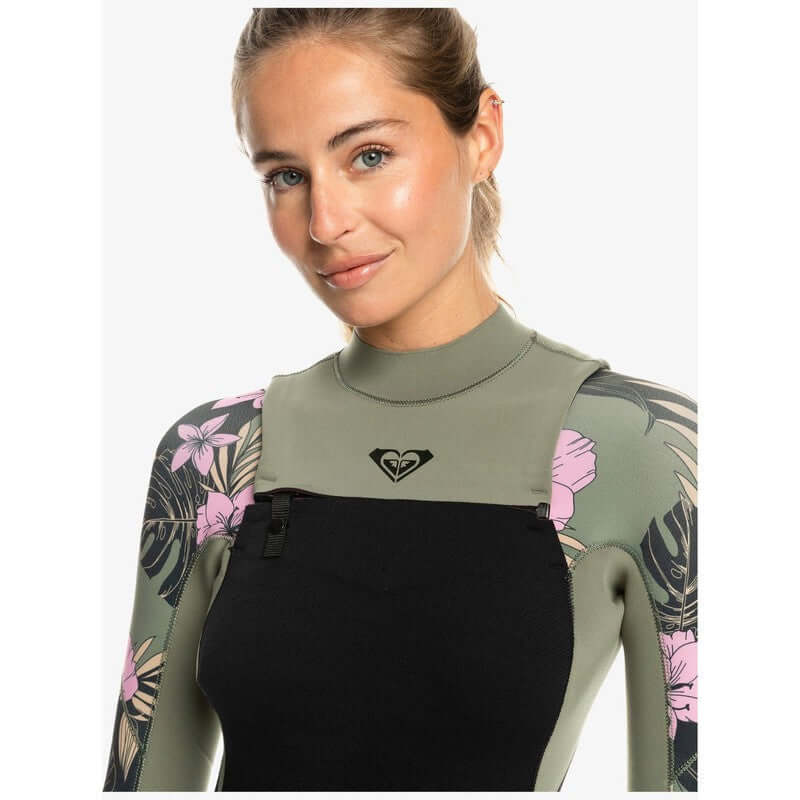 Roxy Damen Neoprenanzug Elite 3/2 Chestzip - Anthracite Classic Pro Surf