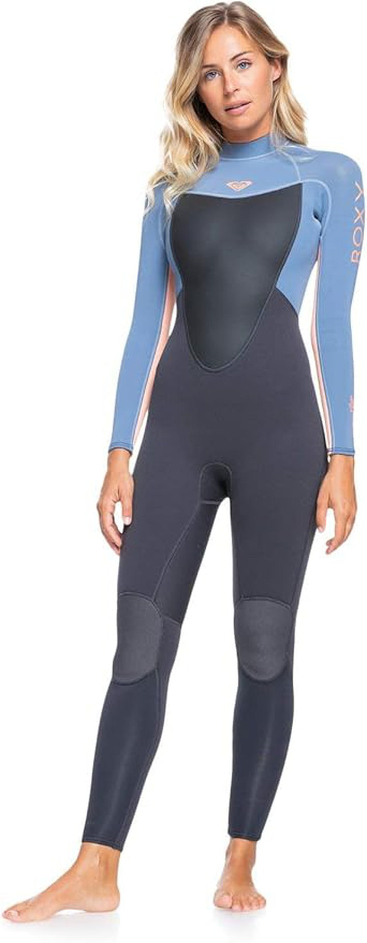 Roxy Damen Neoprenanzug Prologue 3/2 Backzip - cloudblack / powdergrey / sunglow