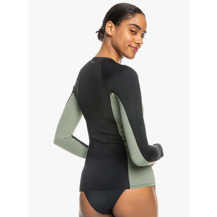 Roxy Damen Rashguard Pro Wave mit Reissverschluss