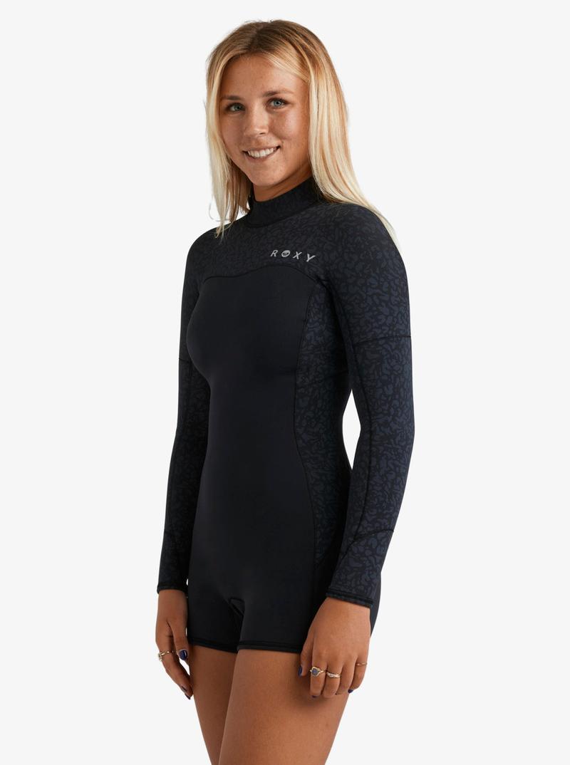 Roxy Damen Springsuit 2mm Swell Natural - Black