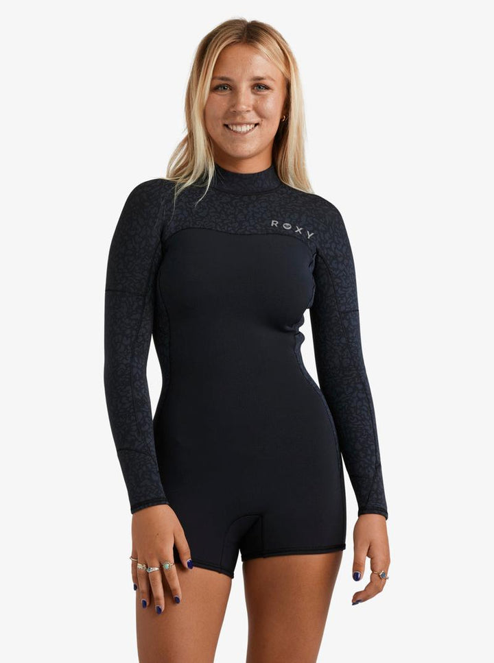Roxy Damen Springsuit 2mm Swell Natural - Black