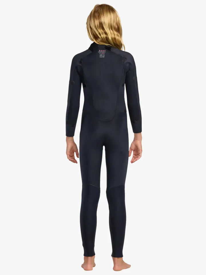 Roxy Kinder Neoprenanzug 3/2 Swell Natural Backzip - black/flowers