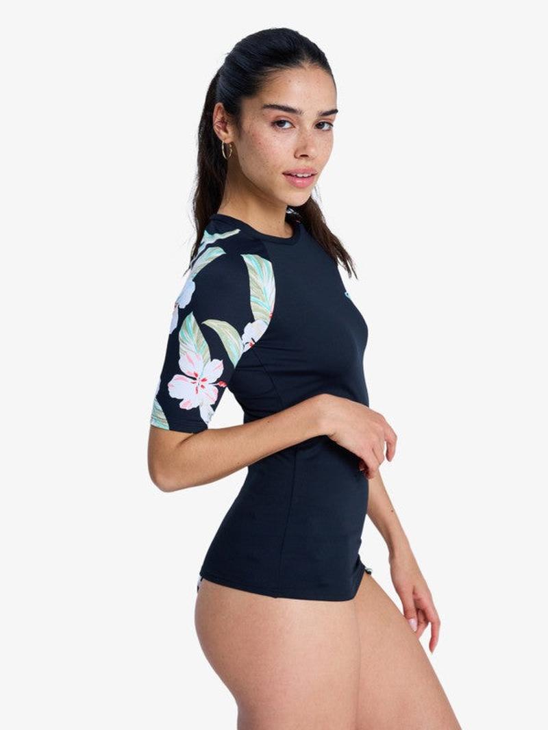 Roxy Lycra The Classic Lycra Kurzarm Pt - Anthracite Spring Charming