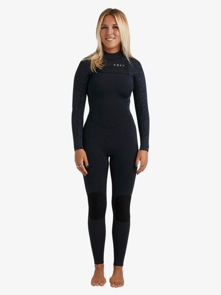 Roxy Neoprenanzug 4/3mm Swell Natural Frontzip - Animal Print