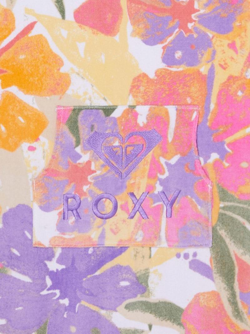 Roxy Poncho Stay Magical Printed - Cloud Dancer Hazey Hibiscus