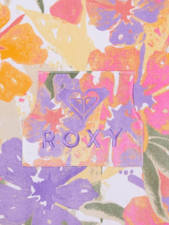 Roxy Poncho Stay Magical Printed - Cloud Dancer Hazey Hibiscus